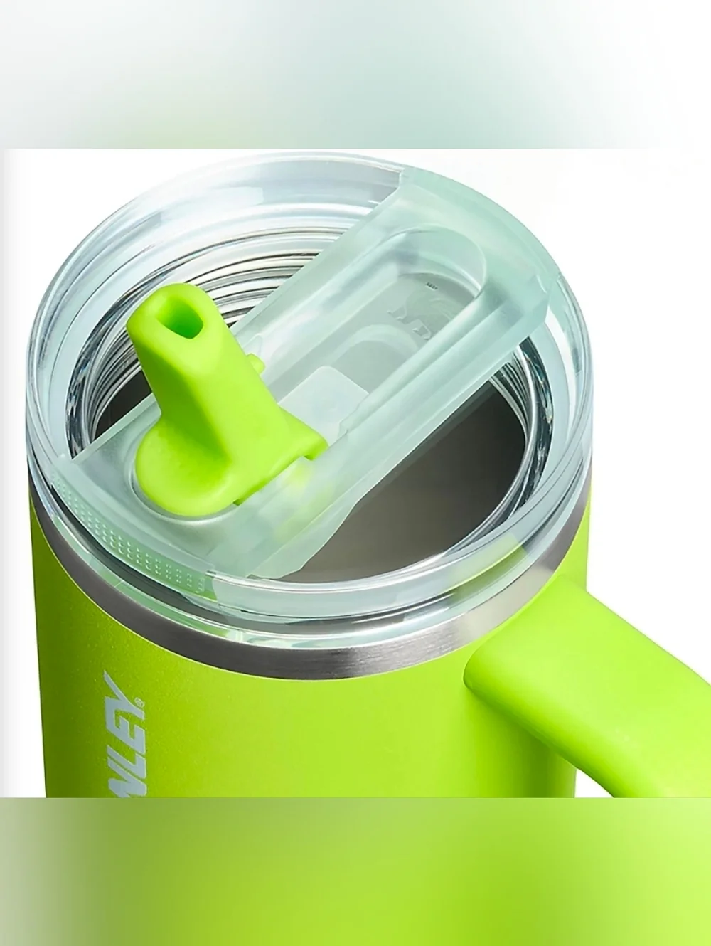 Stanley 30oz Quencher ProTour Flip Straw Tumbler In Chartreuse. NEW - Picture 5 of 8